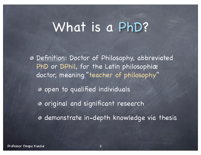 phd meaning dirty