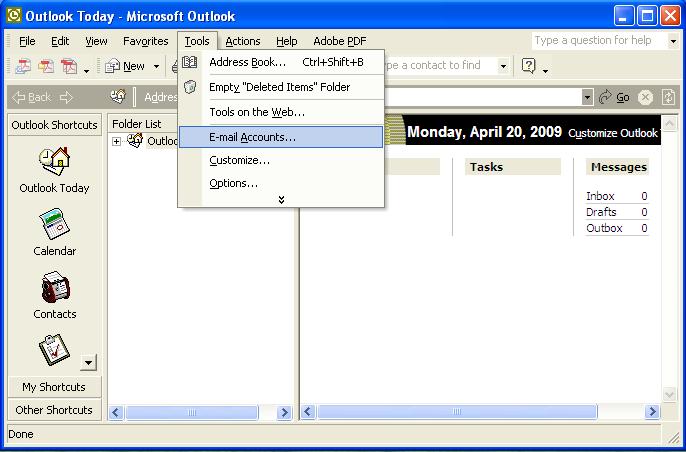 Click Start, Control Panel, Printers and Faxes, then click Add Printer